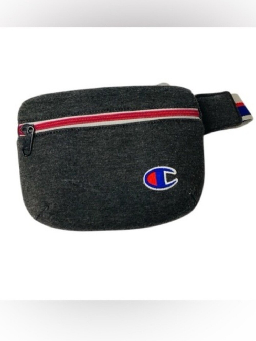 💚 Champion Charcoal Belt Bag with Red Accents